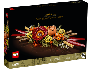 LEGO bloemstuk met gedroogde bloemen 10314